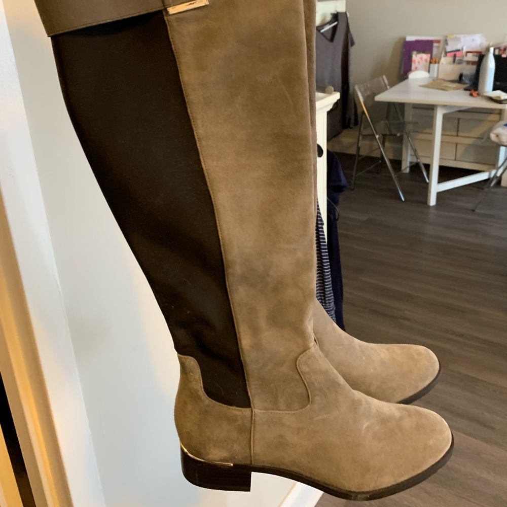 Knee High Calvin Klein Suede Boots